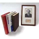 Lloyd George : Mounted, framed and glazed photograph with his autograph. Together with - Thomson :