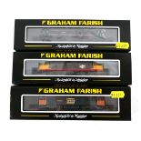 Three Graham Farish N gauge diesel loco's:371-301 class 56 56074 diesel Load Haul,371-157 class 37/5