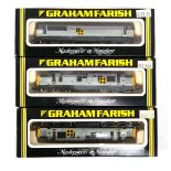 Three Graham Farish N gauge diesel loco's:8036 class 37 diesel railfreight coal sector,8057 class 56