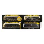 Four Graham Farish N gauge steam loco's and tenders:1905 Class 8F BR,1805 Class five BR,372-051