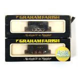 Two Graham Farish N gauge diesel shunters:1005 08 class diesel BR green and one other, both boxed (