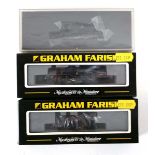 Three Graham Farish N gauge steam tank loco's:372-526 4MT tank 80032 BR lined black e/crest,372-