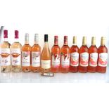 +VAT 11 bottles of Rose, 1x La Loupe Carignan 2021, 2x Mimi Kiss Pinot Grigio 2021, 2x Estaciones