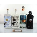 +VAT 4 various bottles, 1x Skellig Six 18 Irish Artisan Gin 43.4% 70cl, 1x Blood Monkey Irish