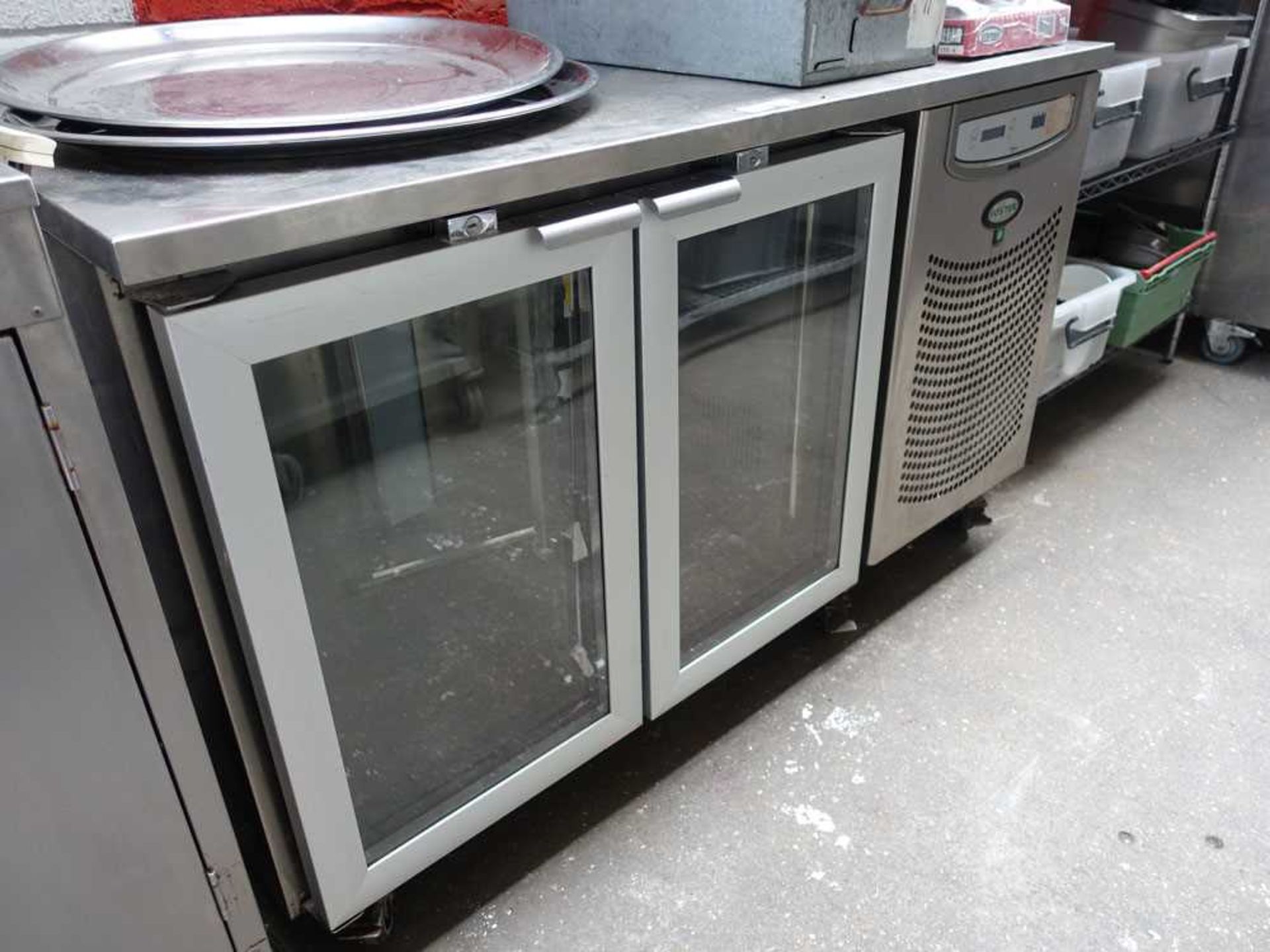140cm Foster EPrem1/2H double glazed door counter fridge (gas R134A) - Image 4 of 6