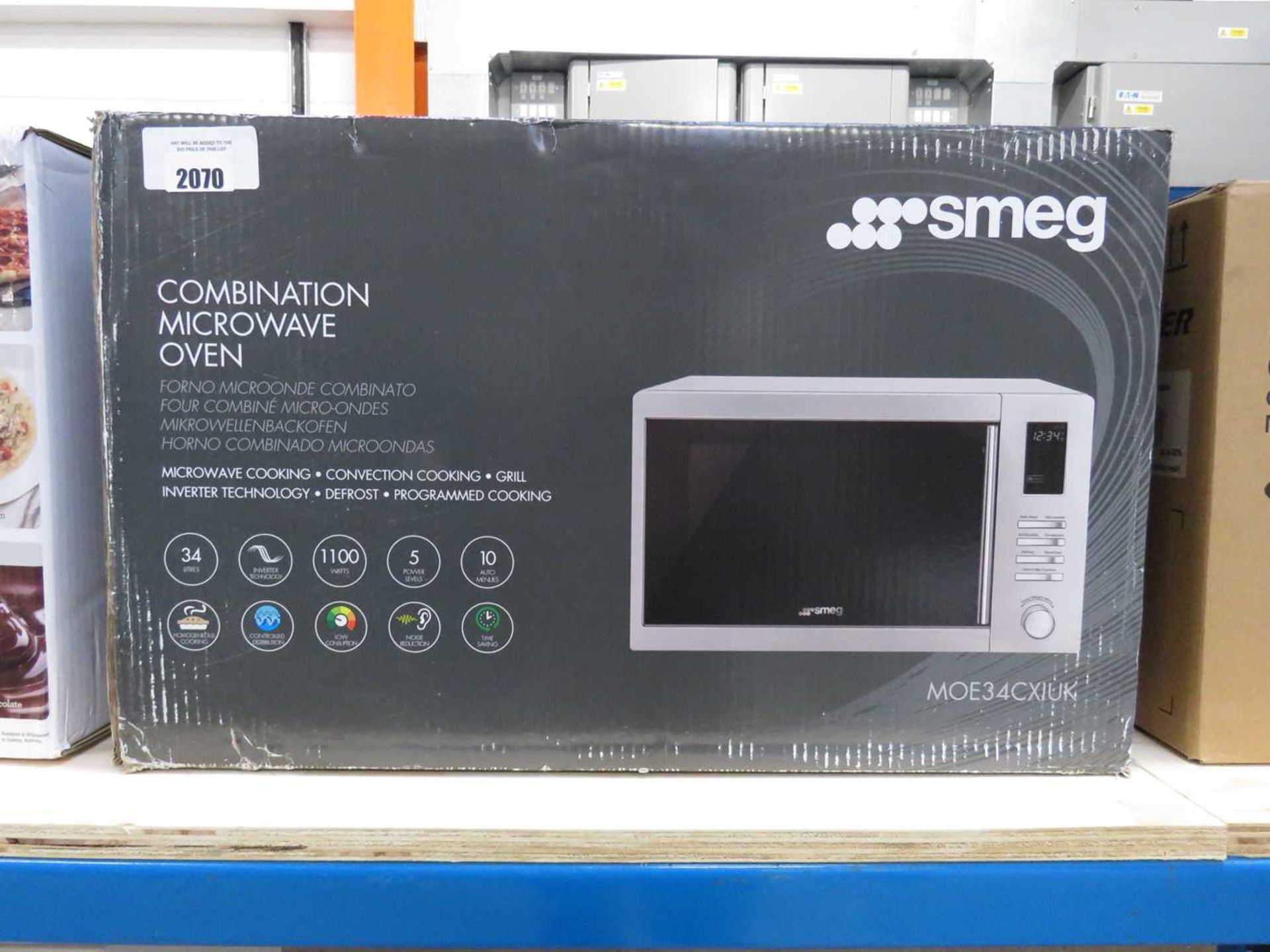+VAT Smeg MOE34CXRUK combination microwave oven