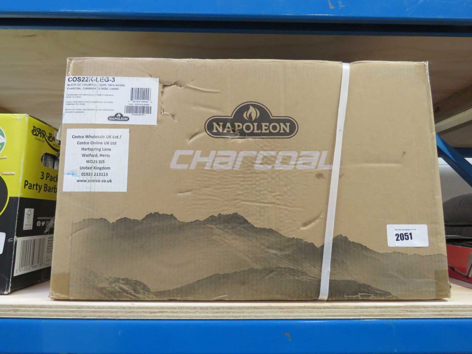 +VAT Boxed Napoleon charcoal BBQ