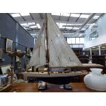 Model of a yacht