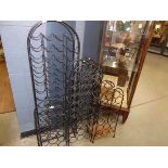 5 metal wine racks