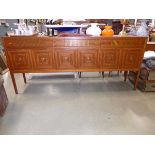 Teak and brass inlaid sideboard, possibly by Archie Shine