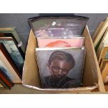 Box of pastel portraits and family groups by Vicky Langford