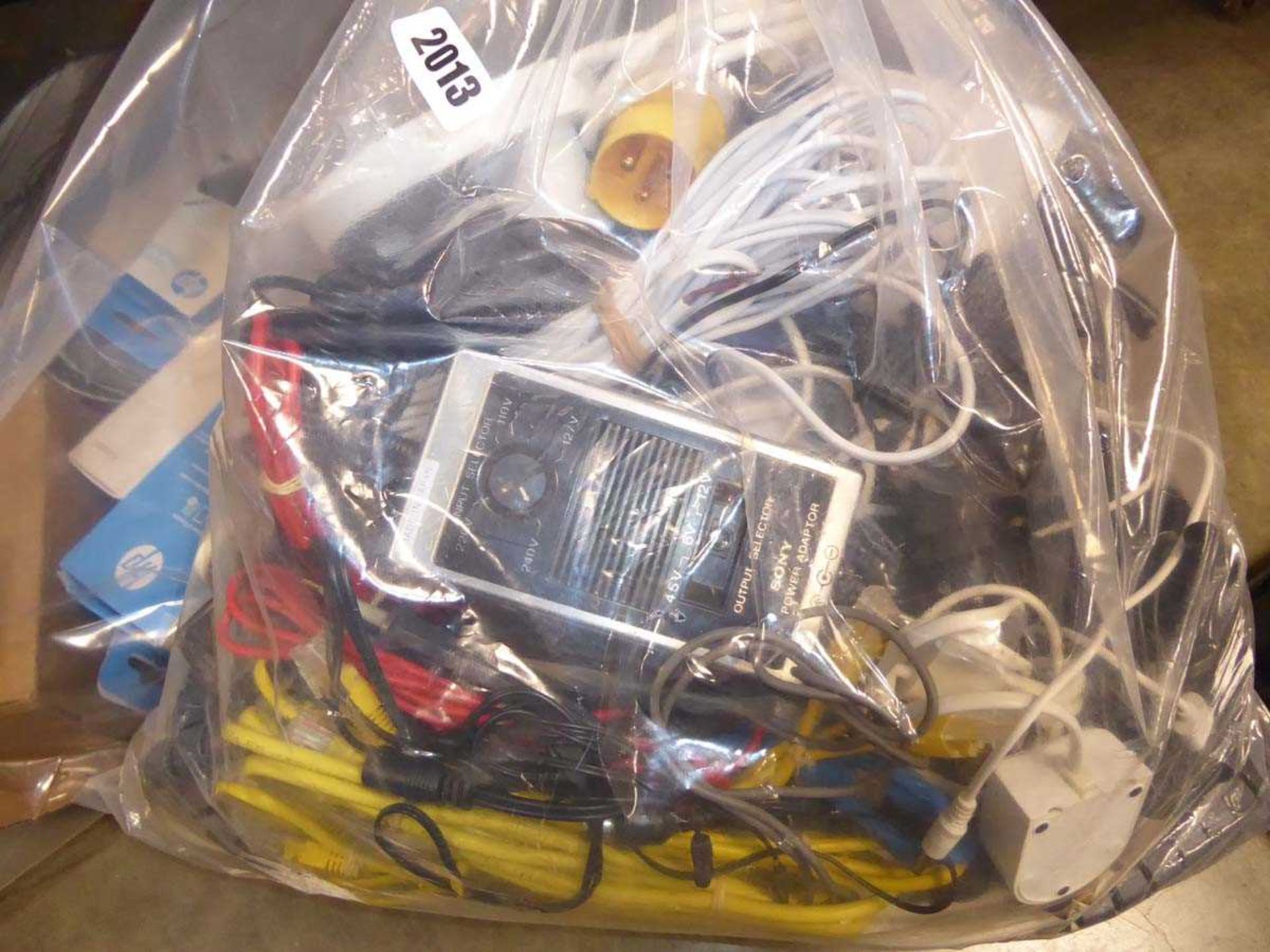 Bag of miscellaneous power cabling