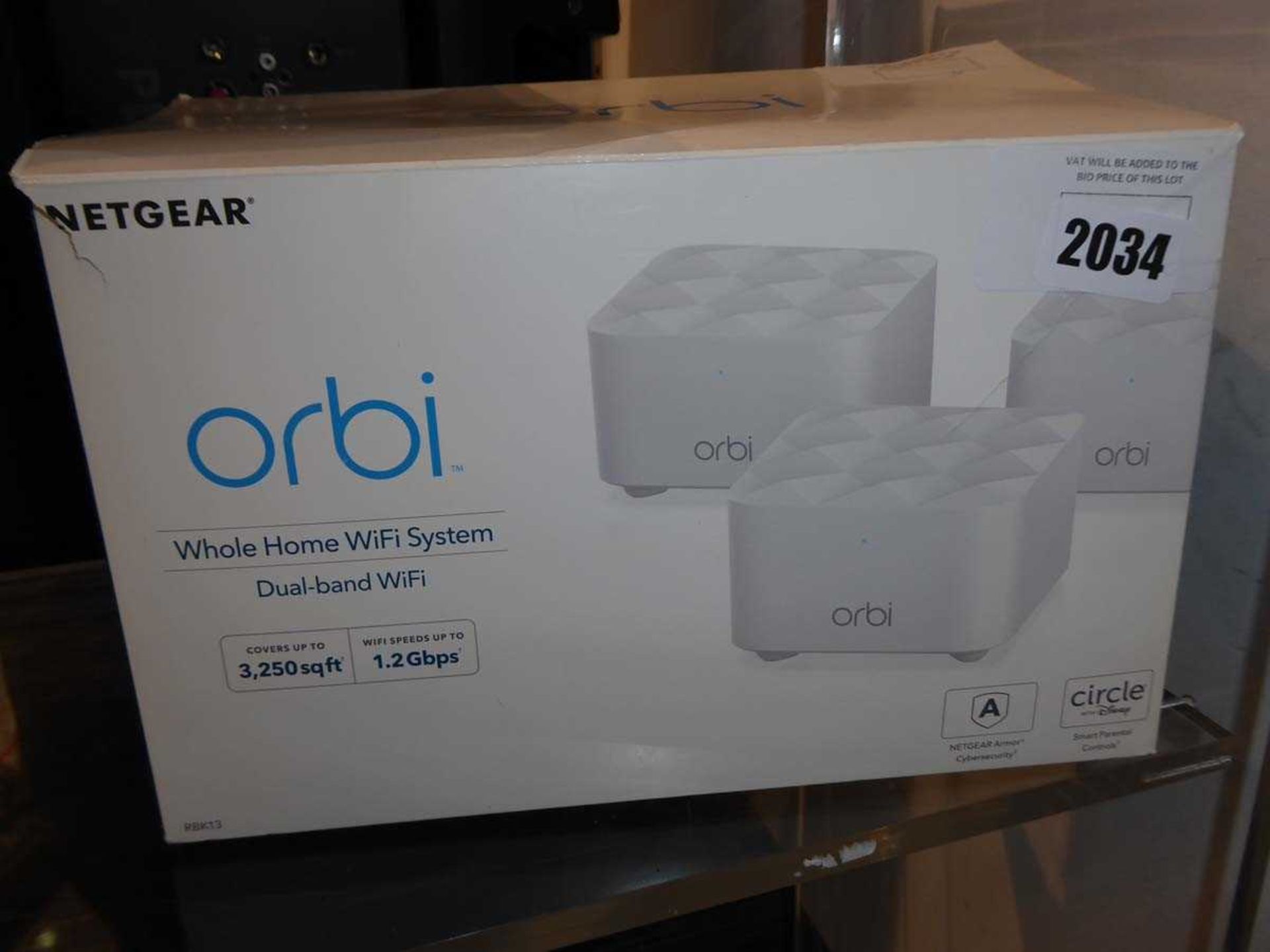 +VAT Netgear Orbi dual band wifi system in box