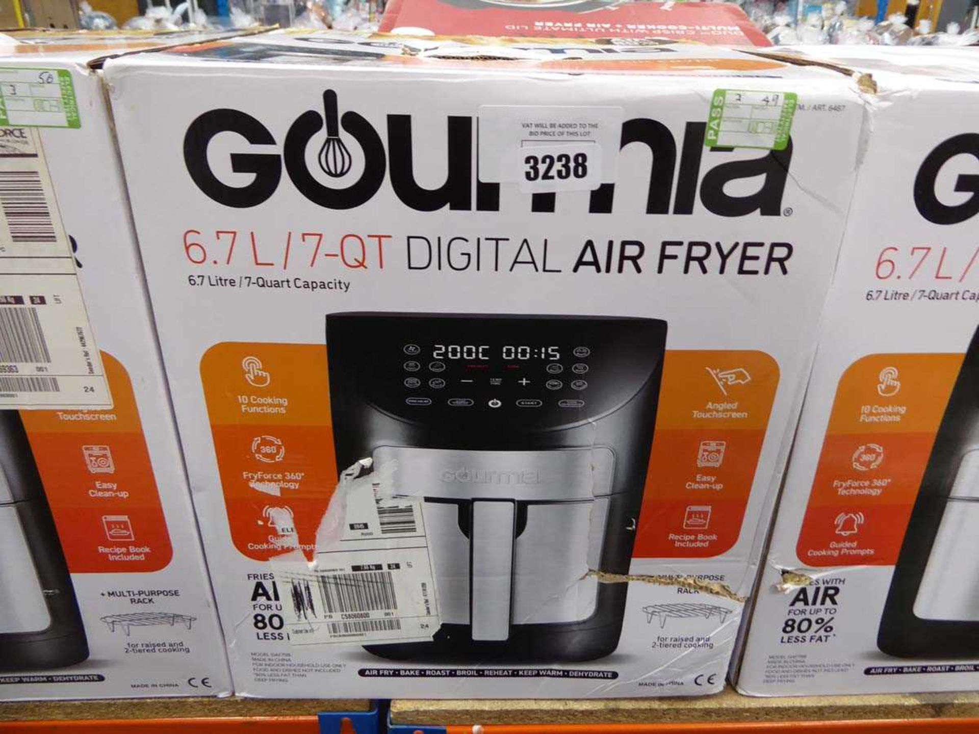 +VAT Gourmet 6.7L digital air fryer