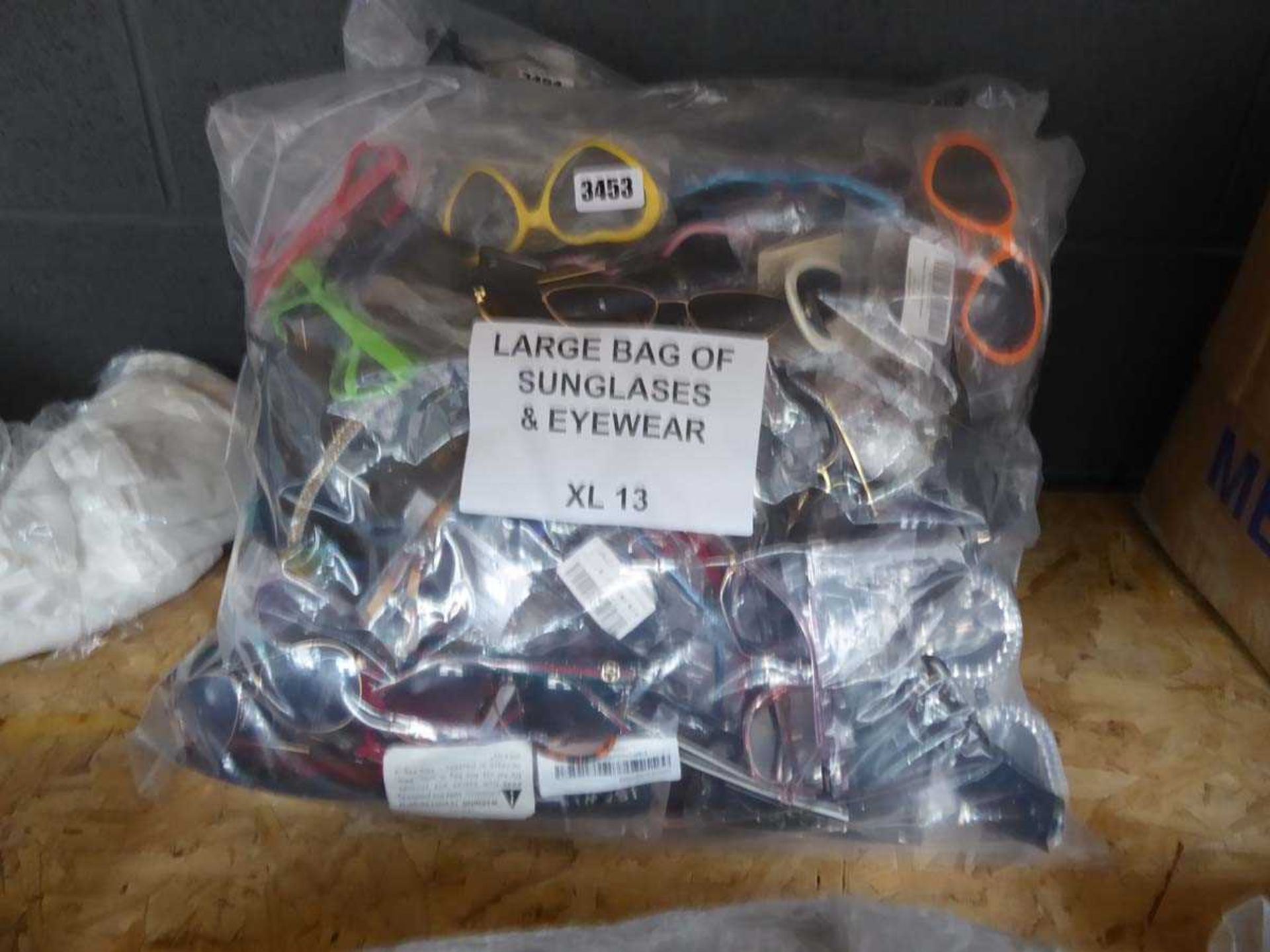 Large bag of sunglasses and eye ware