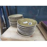 Quantity of Danish stoneware saucers