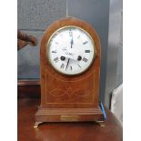 (4) Dome topped Edwardian mantel clock