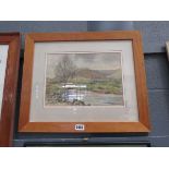 Reg Butler watercolour of stream in the Yorkshire Dales