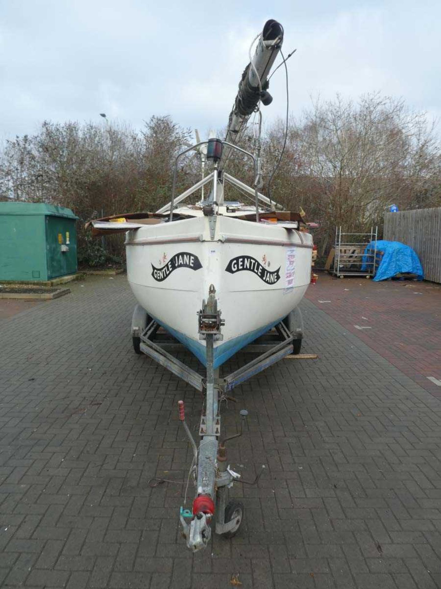 ‘Gentle Jane’ Red Fox 200E trailer sailer yacht, with single axle trailer, length 20ft, beam 8ft - Image 3 of 20