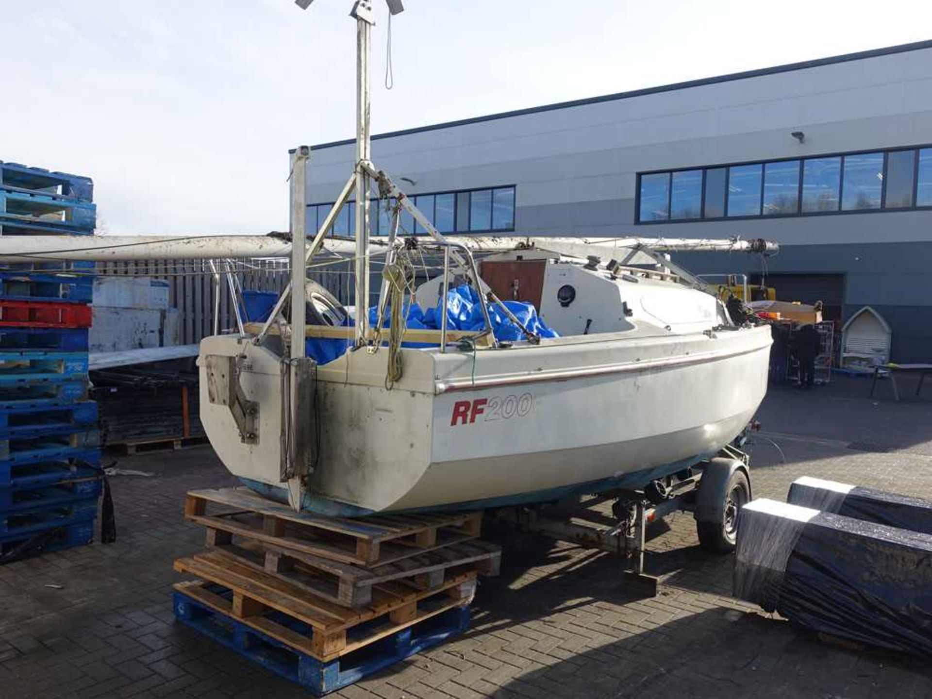 ‘Gentle Jane’ Red Fox 200E trailer sailer yacht, with single axle trailer, length 20ft, beam 8ft - Image 20 of 20