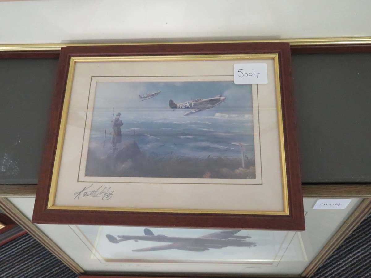 Four Keith Hill aeronautical prints:Coming Home,Lancaster T Tommy and two others, all signed (4) - Image 5 of 5