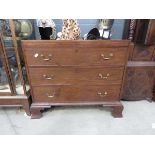 Victorian chest of three drawers