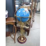 Gemstone globe on stand