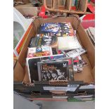 2 boxes containing David Bowie and other CD's plus music magazines