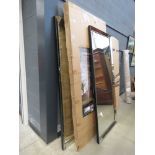 +VAT 3 x rectangular bevelled mirrors (a/f)