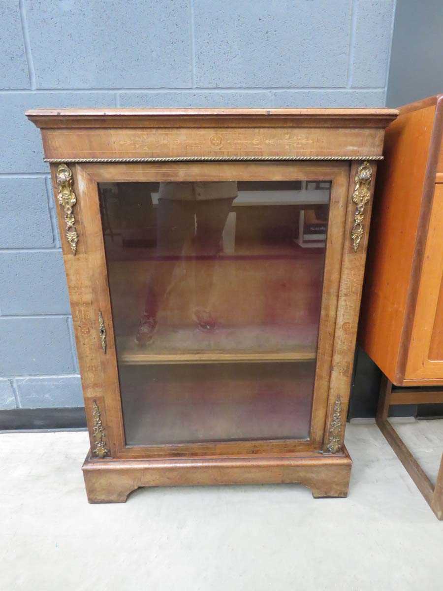 Victorian walnut pier cabinet