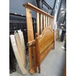 4"6 pine bedstead a/f