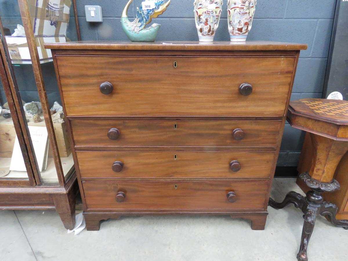 Victorian mahogany secretaire