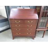 Edwardian bureau with 2 over 3 drawers under