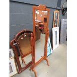 Pine cheval mirror