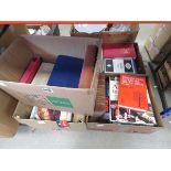 4 boxes containing quantity of reference books to inc. Antiques Roadshow, Gardening guides, Guide to