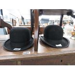 2 bowler hats