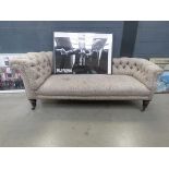 Floral patterned Victorian chaise lounge
