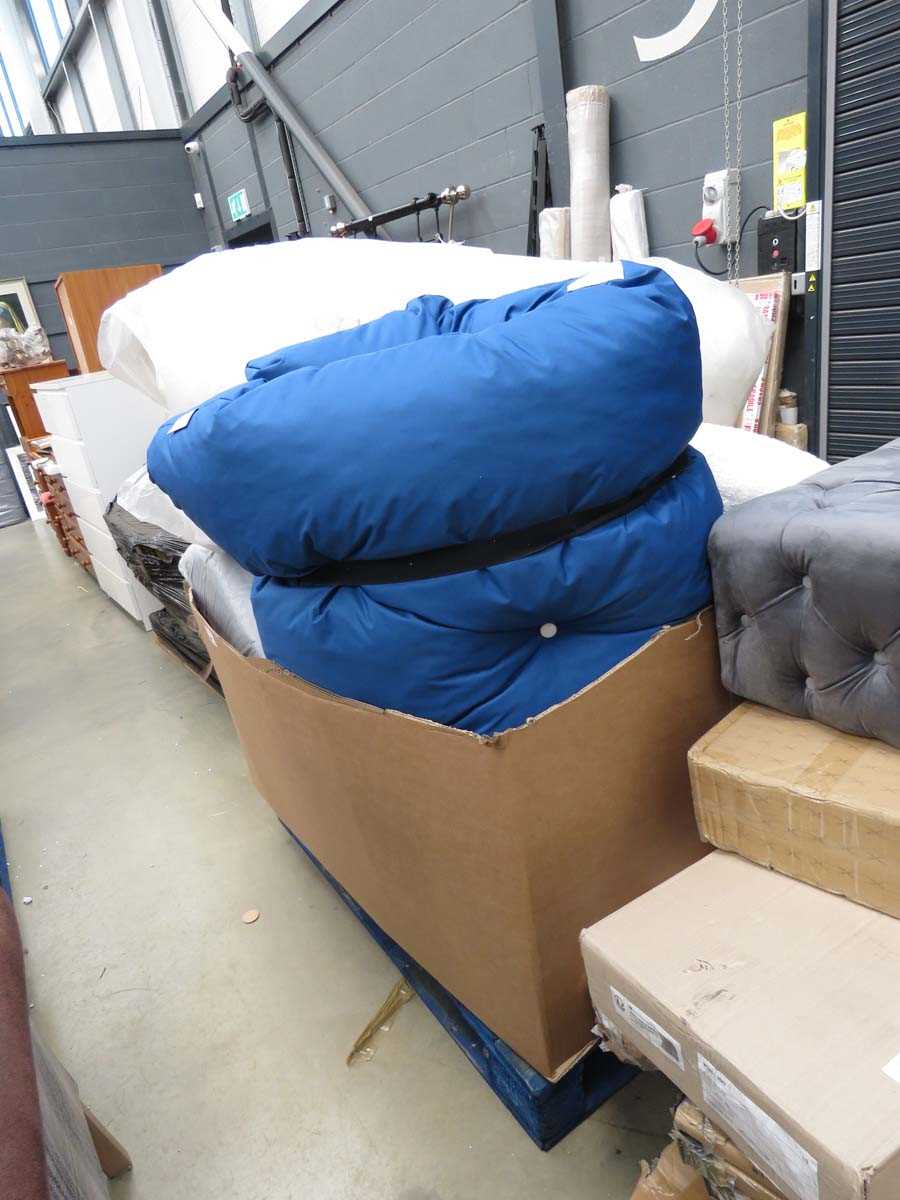 +VAT Box containing futon mattresses and pillows