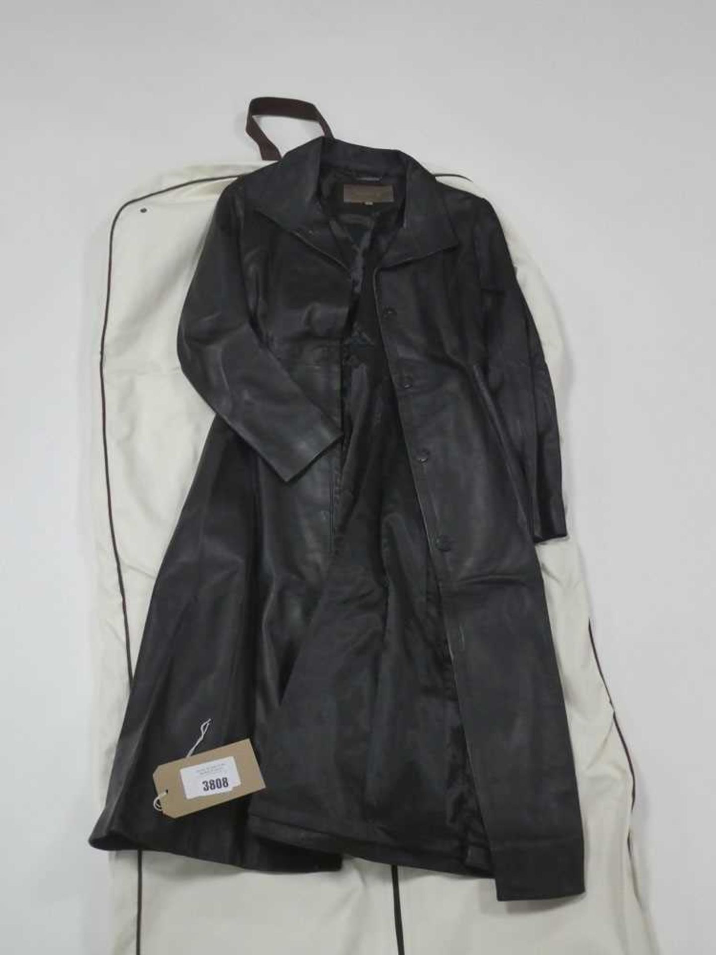 +VAT Ellassay leather coat with dustbag, size 160/84A (hanging)