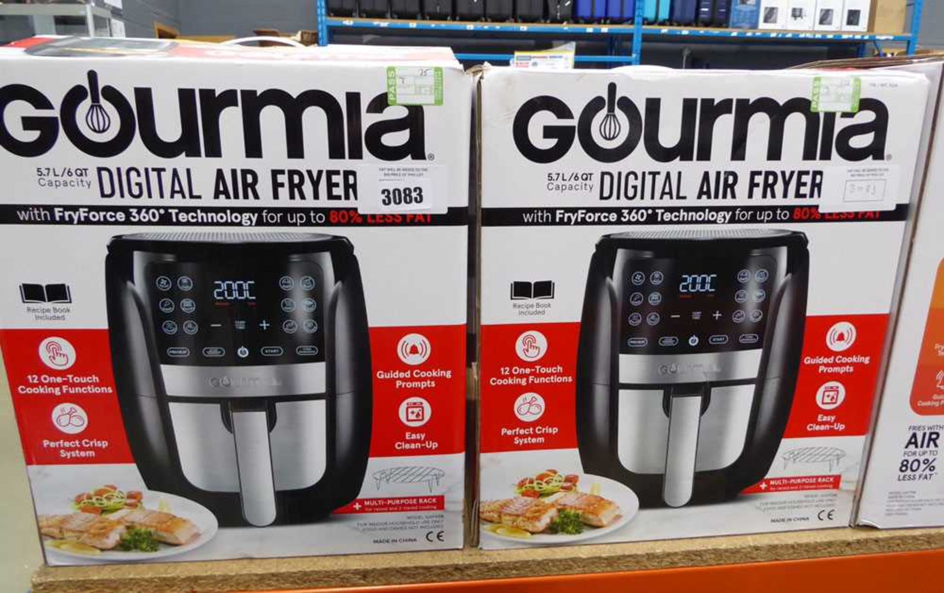 +VAT 2 Gourmia 5.7L digital air fryers