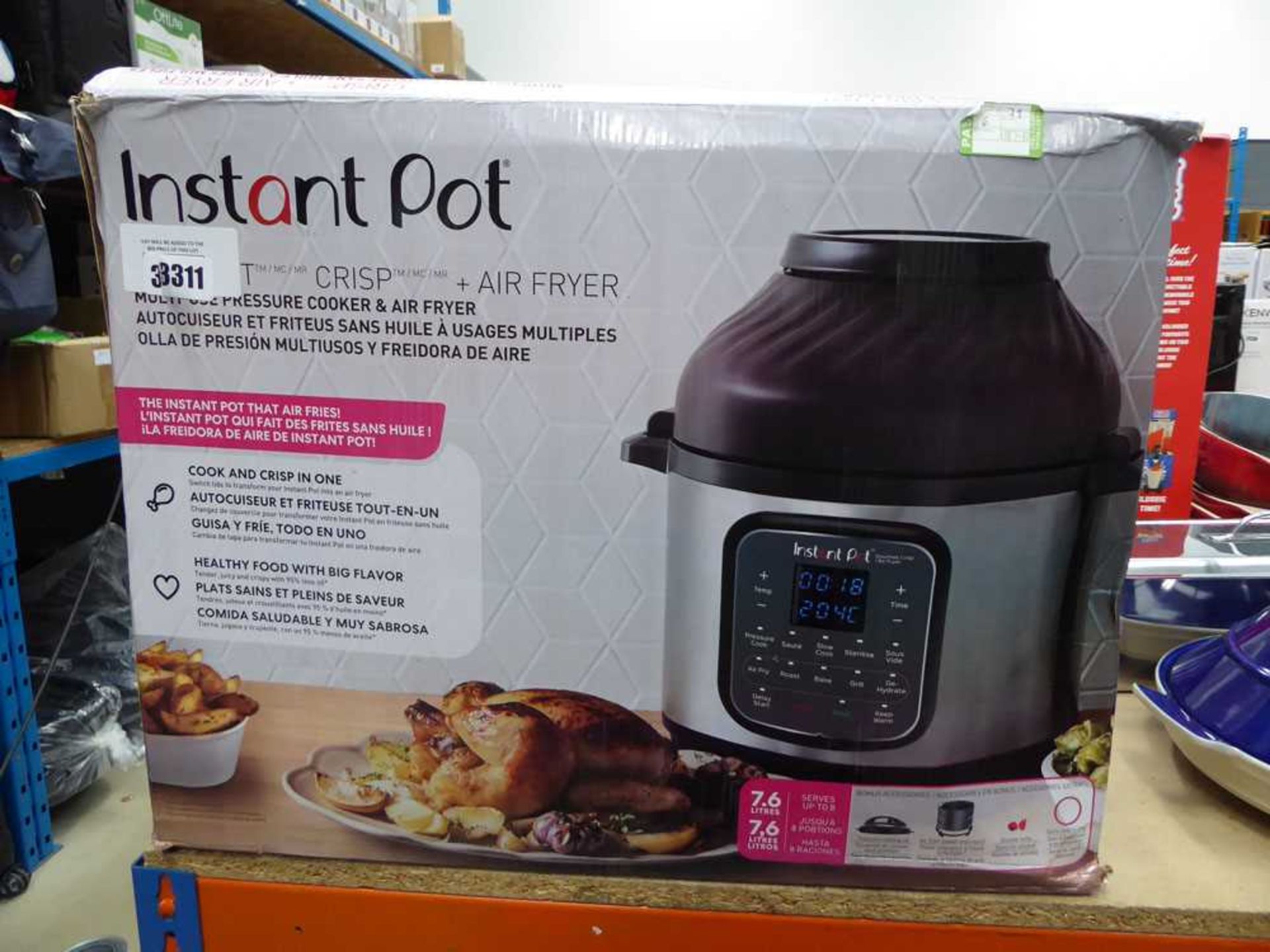 Instant Pot multi use pressure cooker and air fryer