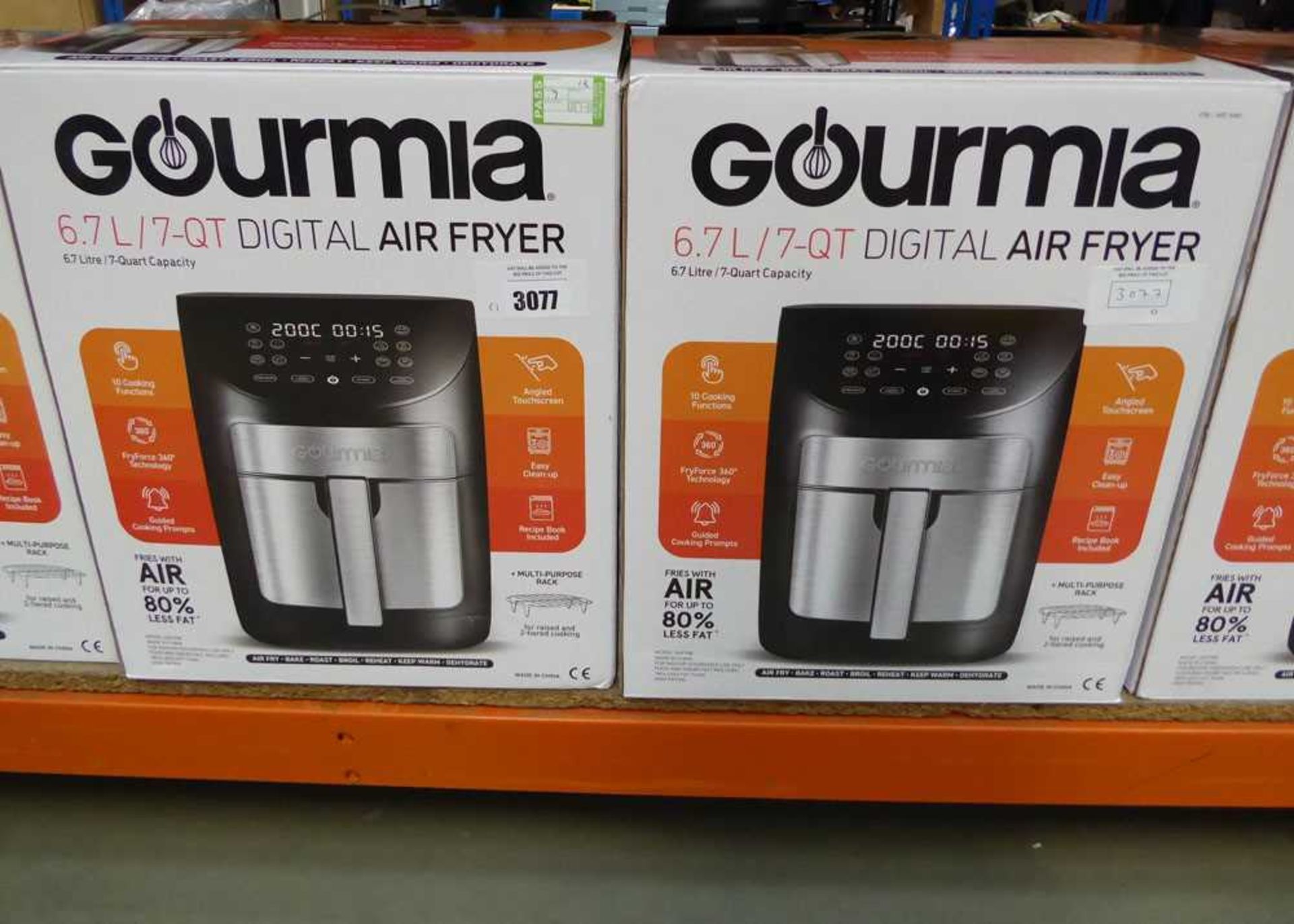 +VAT 2 Gourmia 6.7L digital air fryers