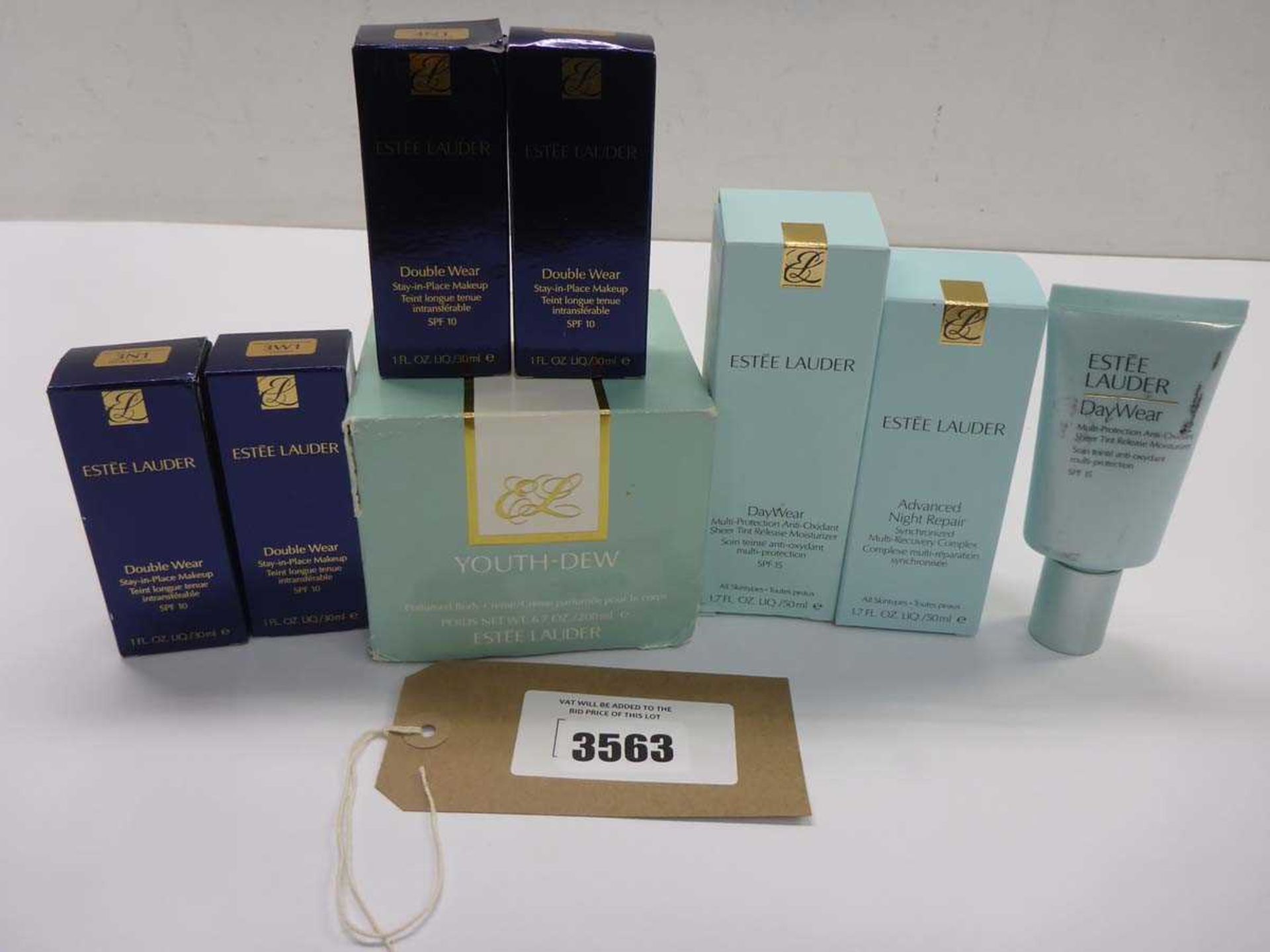 +VAT Estee Lauder beauty products including Double Wear, Youth Dew body cream, Night repair etc