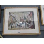 Framed and glazed Lowry print