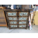 Painted distressed chest of 8 drawers (a/f)