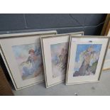 4 Charles Robinson seasons lithographic prints with mythical beings