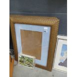 4 rope twist gold painted picture frames