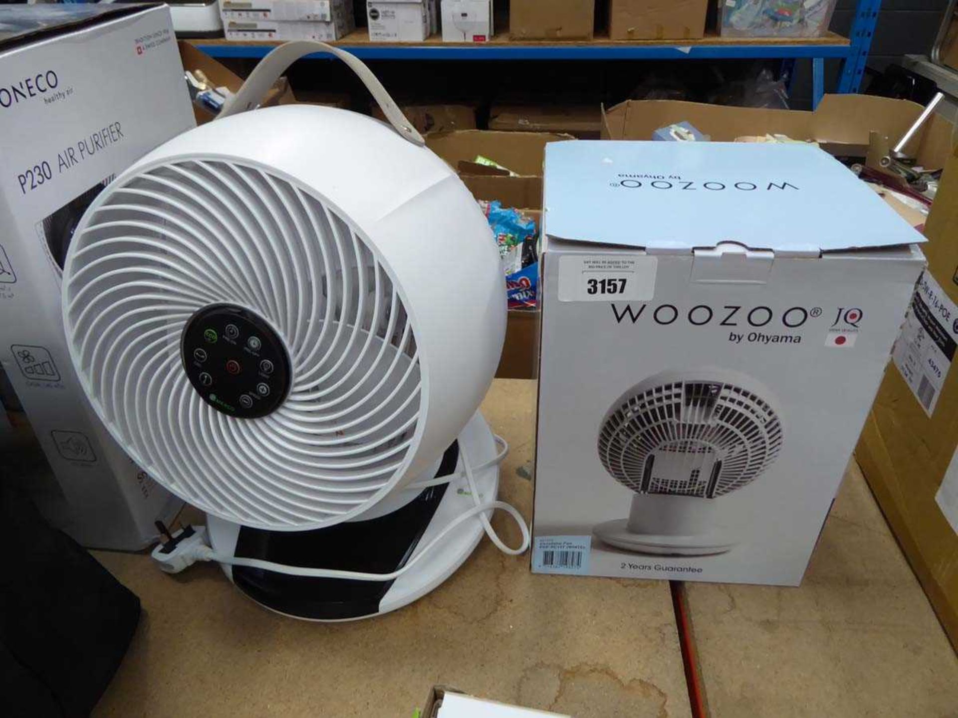 +VAT Woozoo desktop fan plus an air circulator fan
