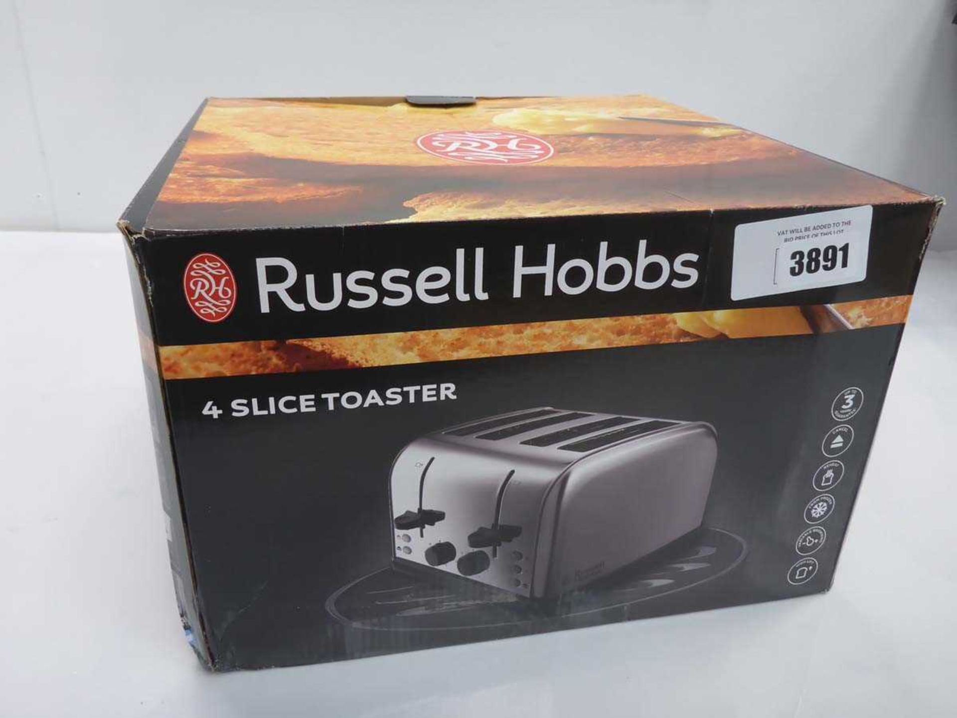 +VAT Russell Hobbs 4 slice toaster