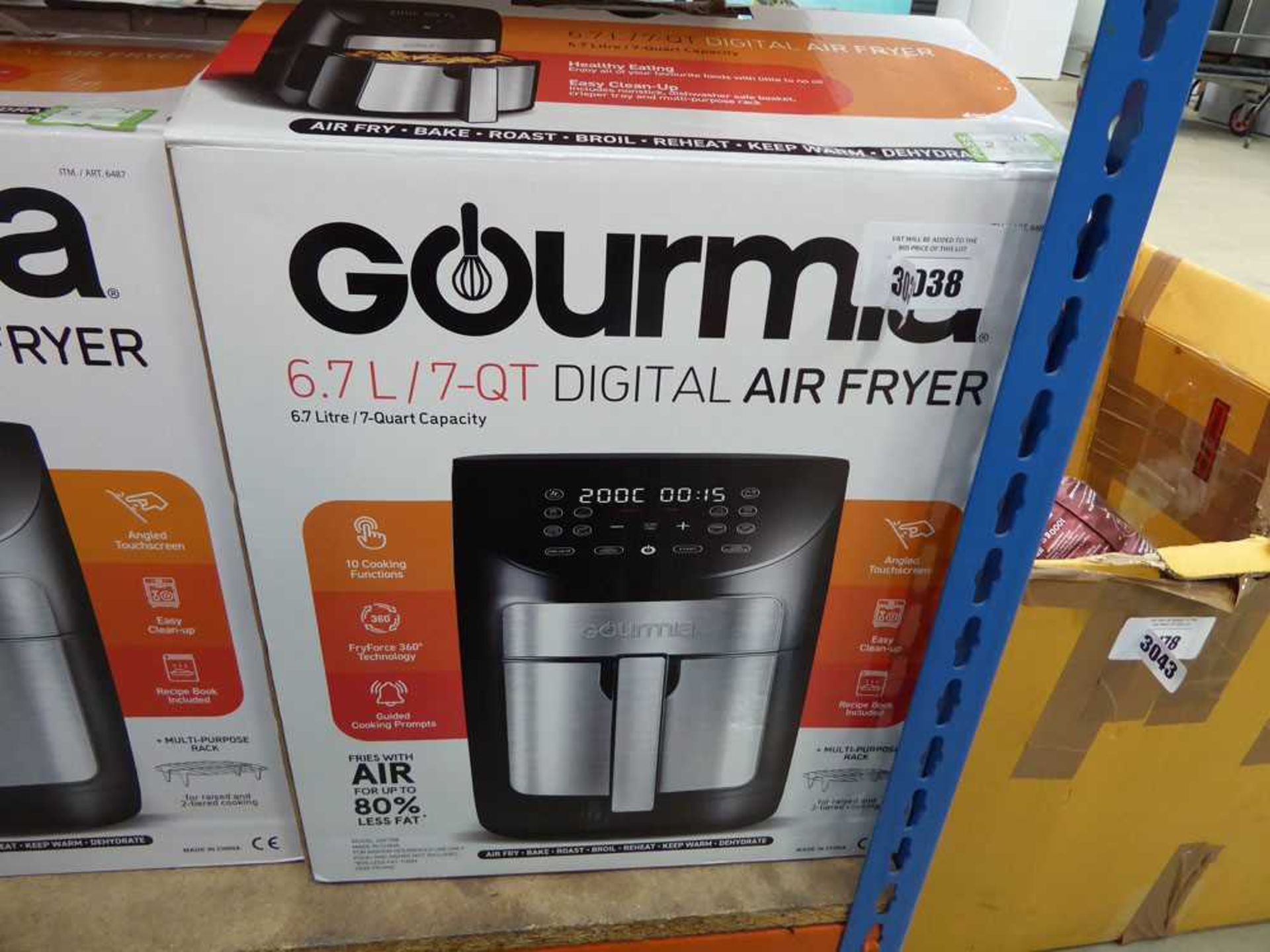 +VAT Gourmia 6,7L digital air fryer